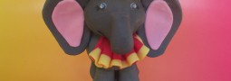 Circus Elephant cake topper