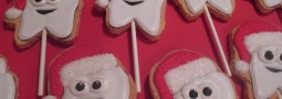 Santa Teeth cookie pops