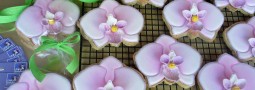 Orchid cookies