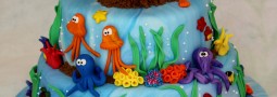 Baby shower “Under the Sea with Sebastian” cake