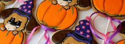 Halloween puppies cookie pops